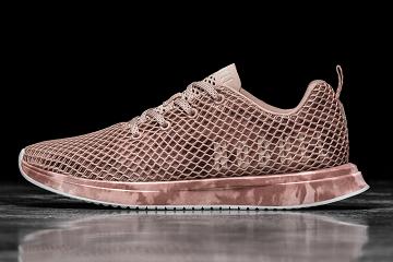 Rose Nobull Dusty Rose Tie-Dye Mesh Runner Women's Running Shoes | CA H1750A